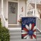 4th of July Garden Flag 12x18 Inch Double Sided, Vertical Burlap Patriotic Daisy Memorial Day Independence Day Welcome Flag Yard Outdoor Decoration